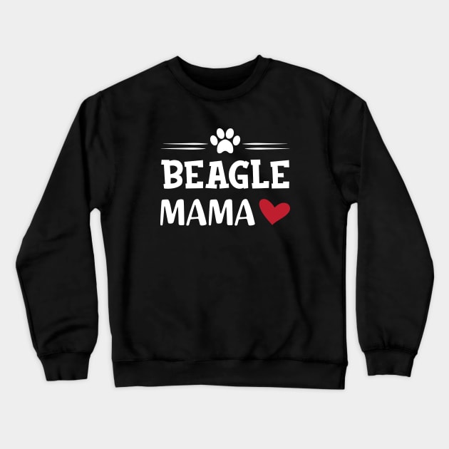Beagle dog - Beagle Mama Crewneck Sweatshirt by KC Happy Shop